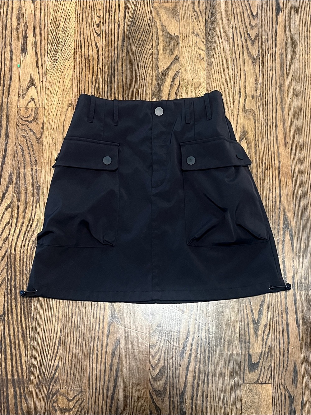 Zara Black Cargo Pocket Mini Skirt
